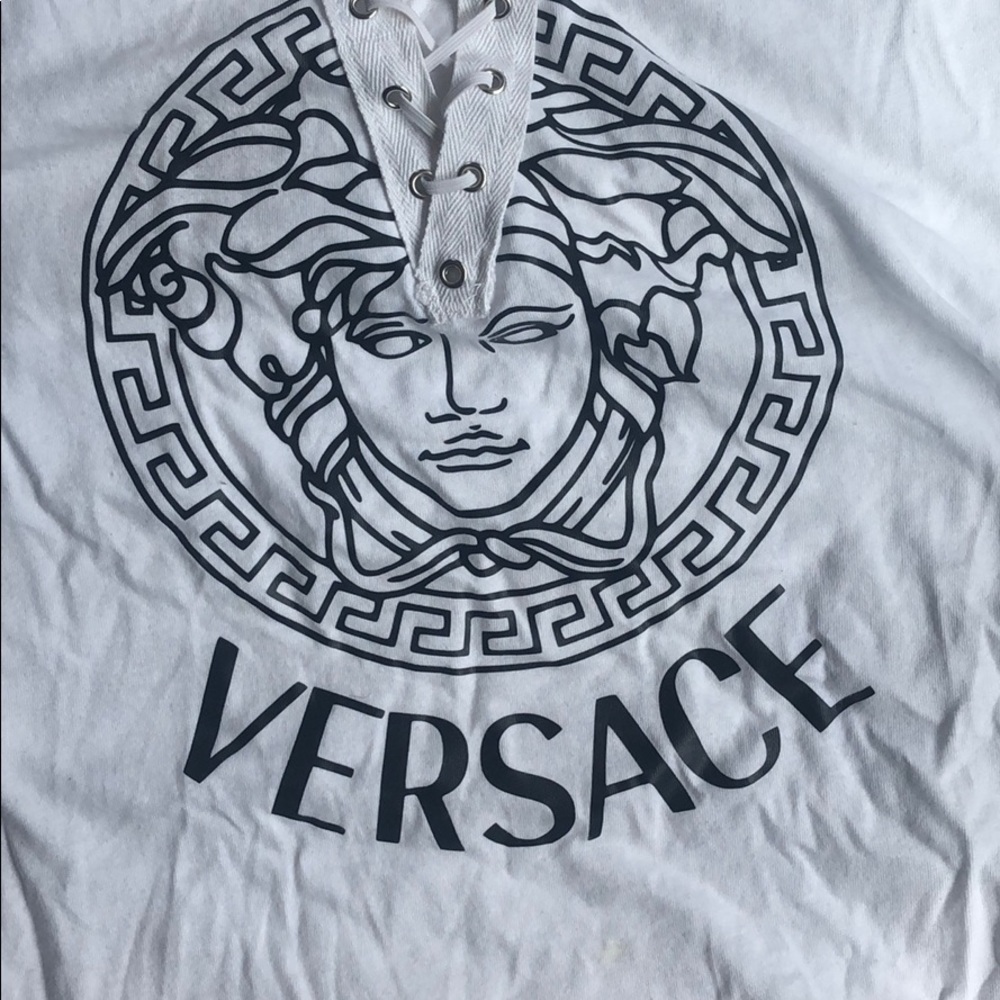 Versace t-shirt lace up